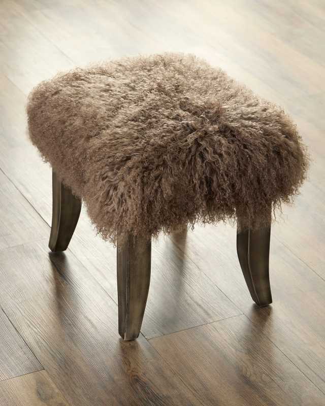 Ella Shearling Bunching Ottoman